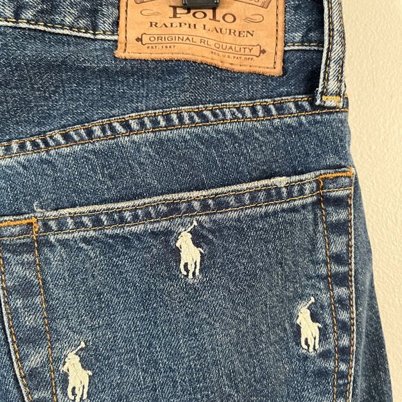 Polo Ralph Lauren 30/30 Sullivan Slim Leg Embroidered Logo Jeans - Picture 5 of 7